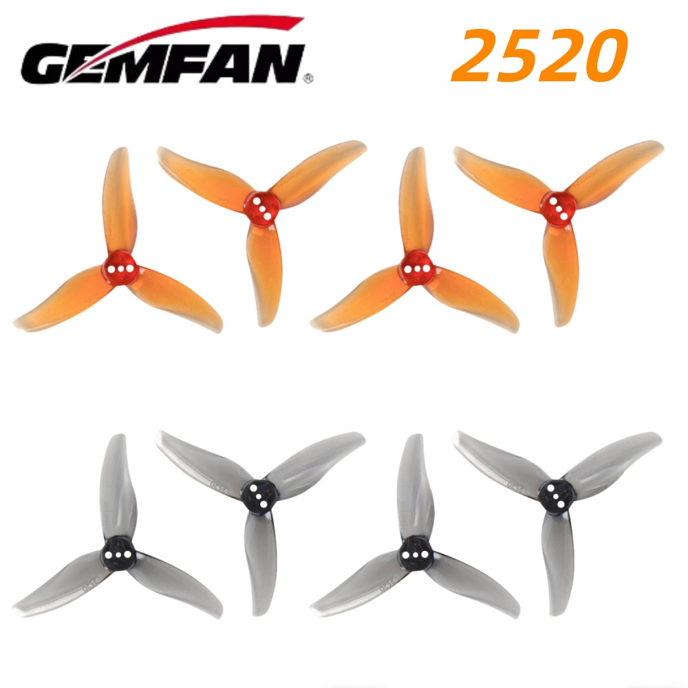 Fpv Drone Motor - 4 paires d'hélices Gemfan Hurricane 2520