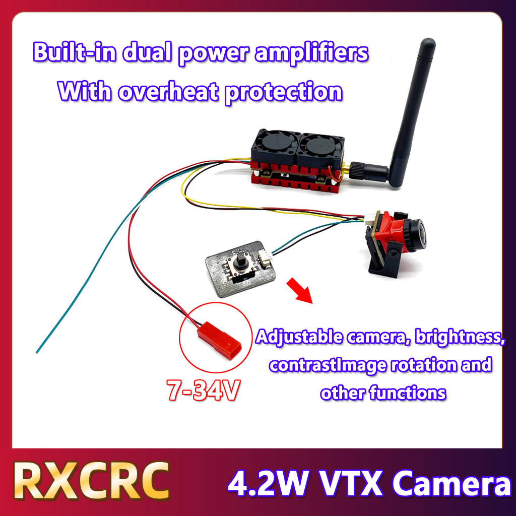 RXCRC 5.8G 48CH 4.2W transmett - Fpv Drone Camera avis et prix