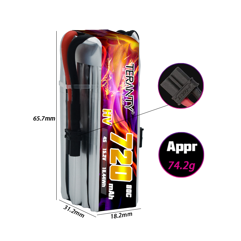 Batterie Lipo HV TERANTY 720mA - Fpv Drone Kit avis et prix